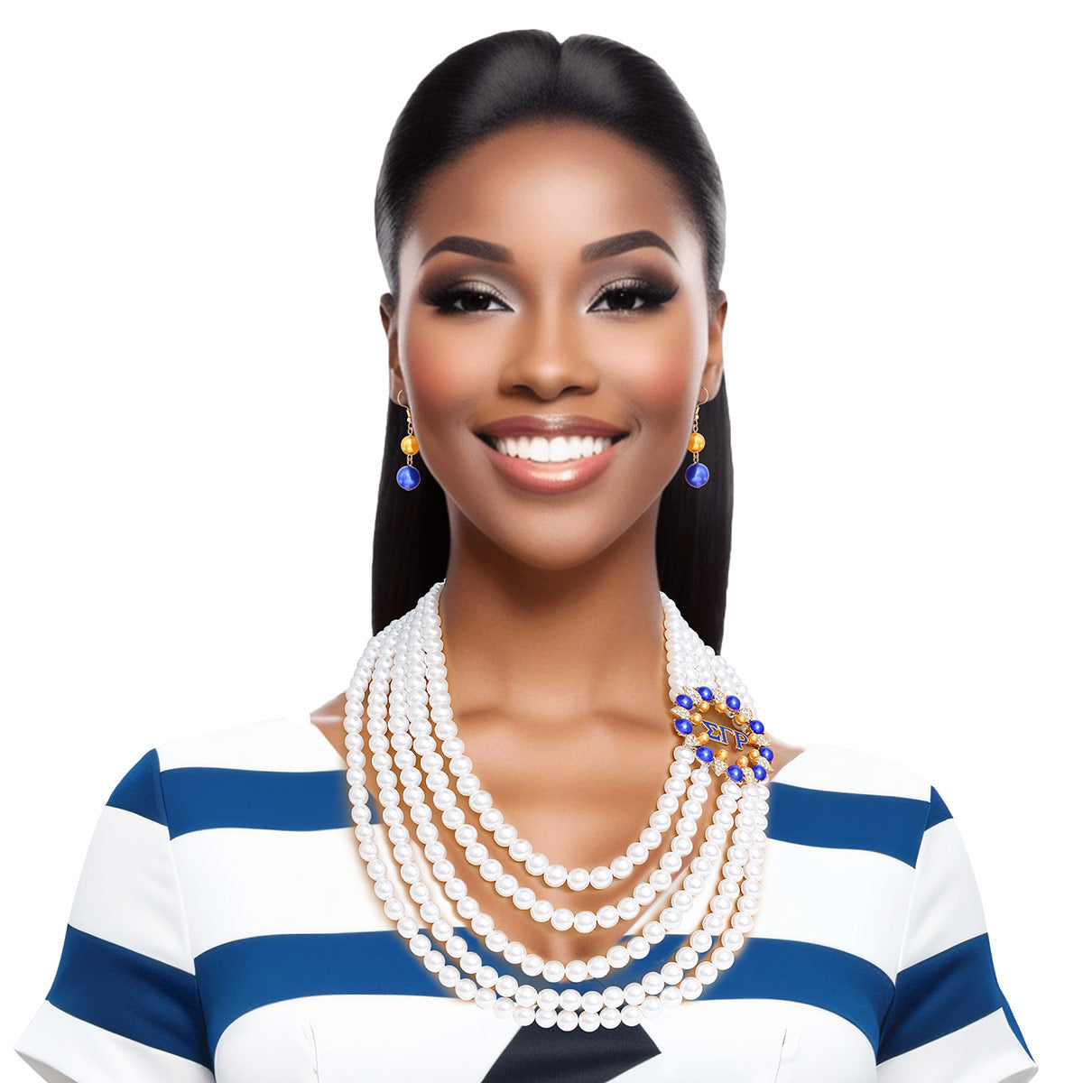 Necklace White Pearl Sigma Set for Women - Premium Wholesale Jewelry from Pinktown - Just $27! Shop now at chiquestyles