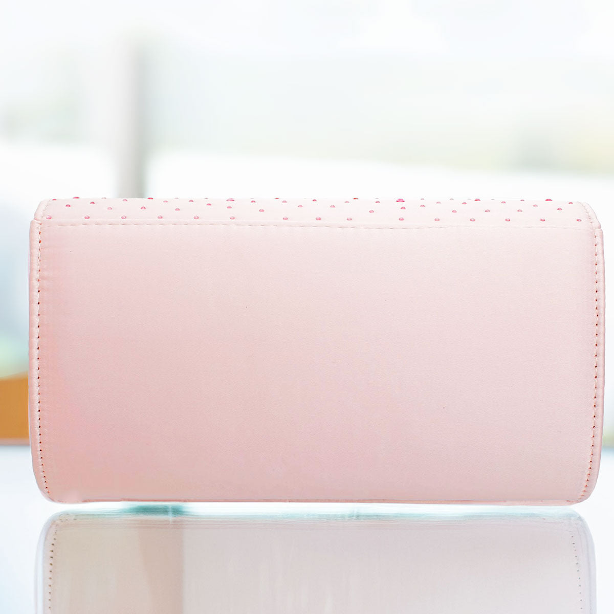 Clutch Pink Stone Satin Flap Handbag for Women - Premium Wholesale Fashion Accessories from Pinktown - Just $29! Shop now at chiquestyles