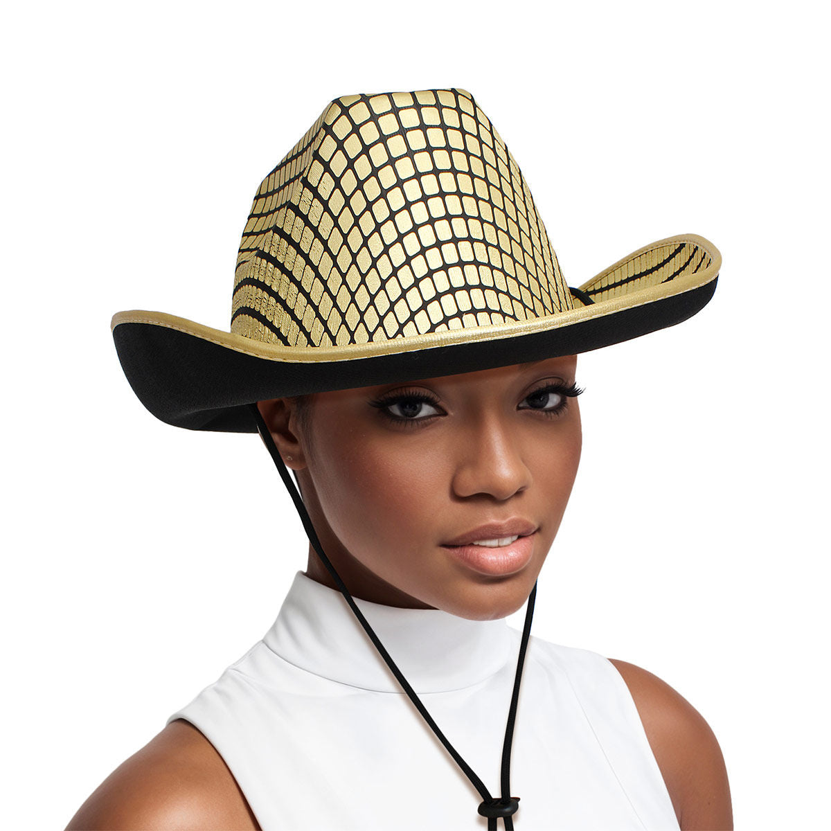 Cowboy Hat Gold This Ain't Texas Fashion Hat - Premium Wholesale Fashion Accessories from Pinktown - Just $14! Shop now at chiquestyles