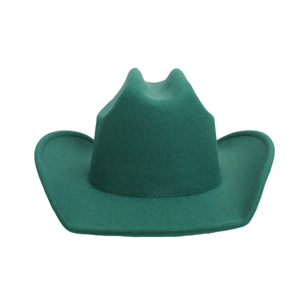 Cowboy Hat Green Felt Western Fashion Hat - Premium Wholesale Fashion Accessories from Pinktown - Just $17! Shop now at chiquestyles