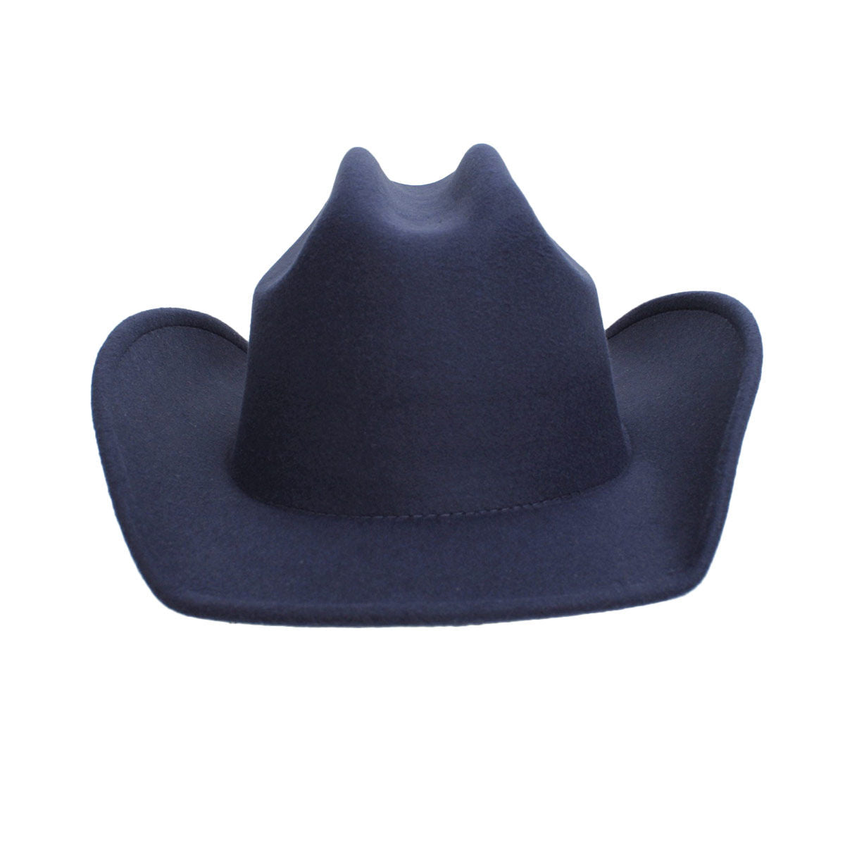 Cowboy Hat Navy Felt Western Fashion Hat - Premium Wholesale Fashion Accessories from Pinktown - Just $17! Shop now at chiquestyles