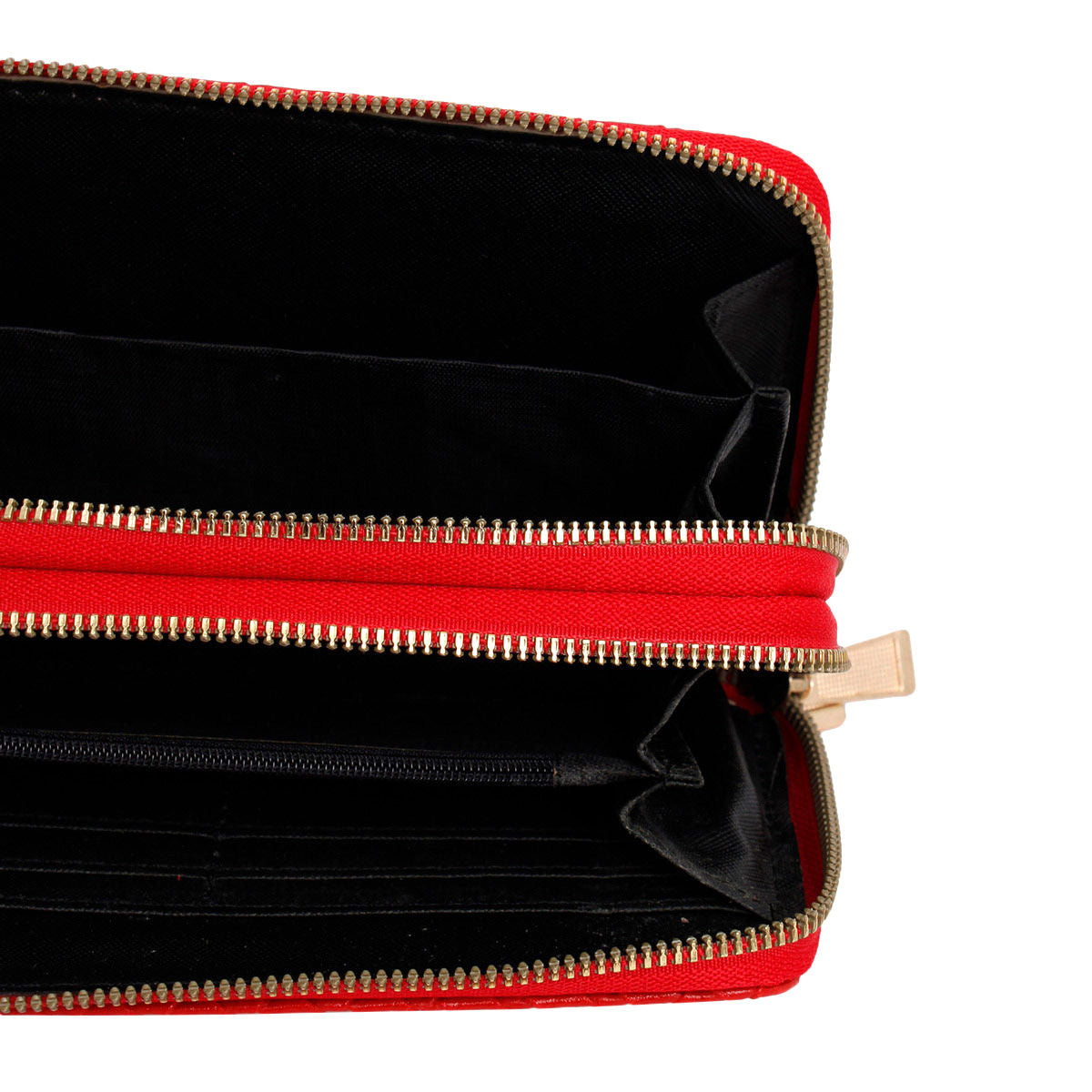 Zipper Wallet Red Woven Wristlet for Women - Premium Wholesale Fashion Accessories from Pinktown - Just $10! Shop now at chiquestyles