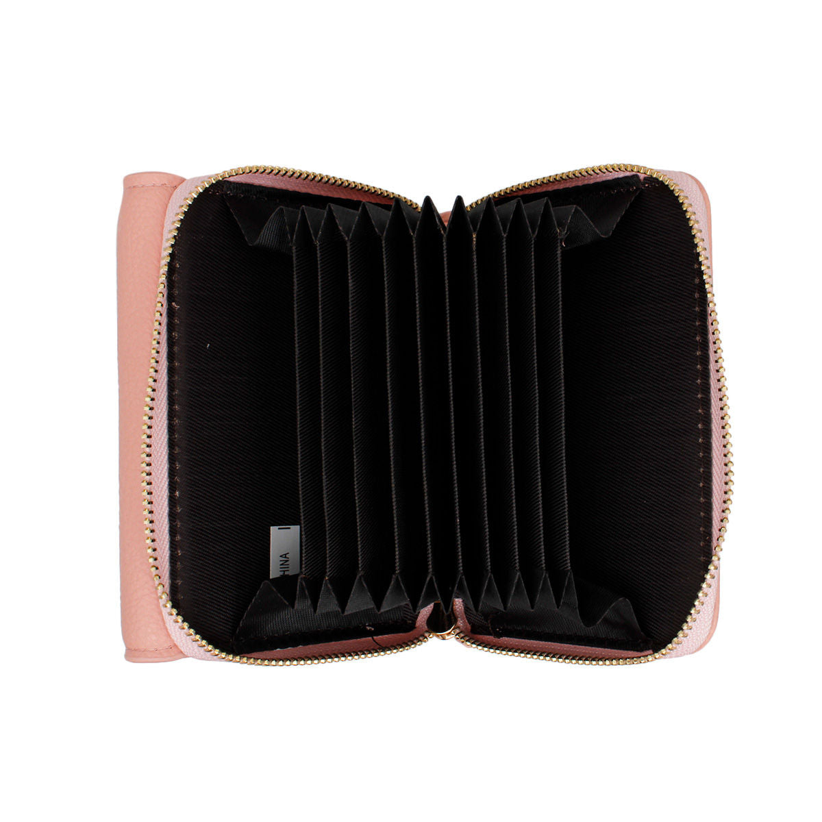 Accordian Wallet Pink Snap Cardholder for Women - Premium Wholesale Fashion Accessories from Pinktown - Just $12! Shop now at chiquestyles