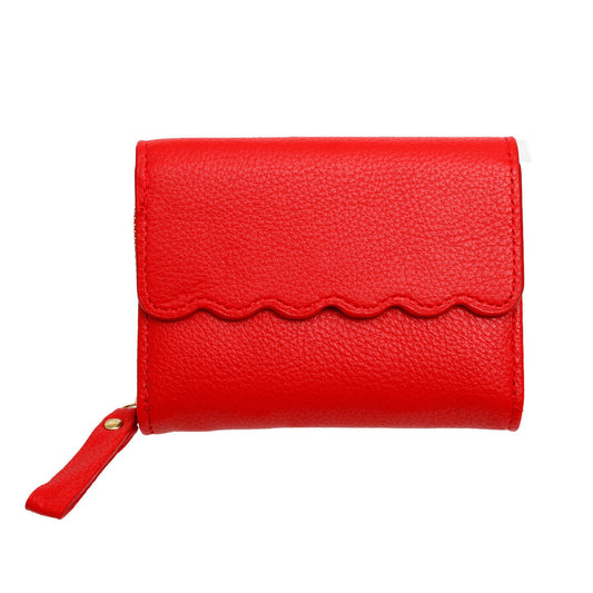 Accordian Wallet Red Snap Cardholder for Women - Premium Wholesale Fashion Accessories from Pinktown - Just $12! Shop now at chiquestyles