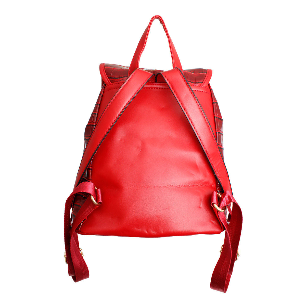 Backpack Red Croc Flap Bag Set for Women - Premium Wholesale Fashion Accessories from Pinktown - Just $33! Shop now at chiquestyles