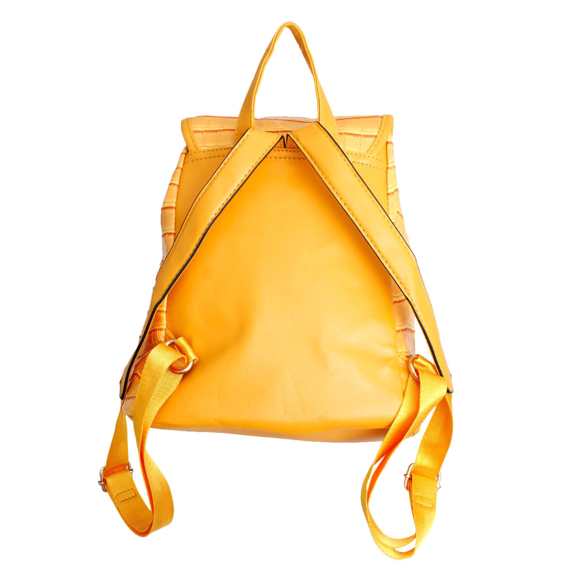 Backpack Yellow Croc Flap Bag Set for Women - Premium Wholesale Fashion Accessories from Pinktown - Just $33! Shop now at chiquestyles