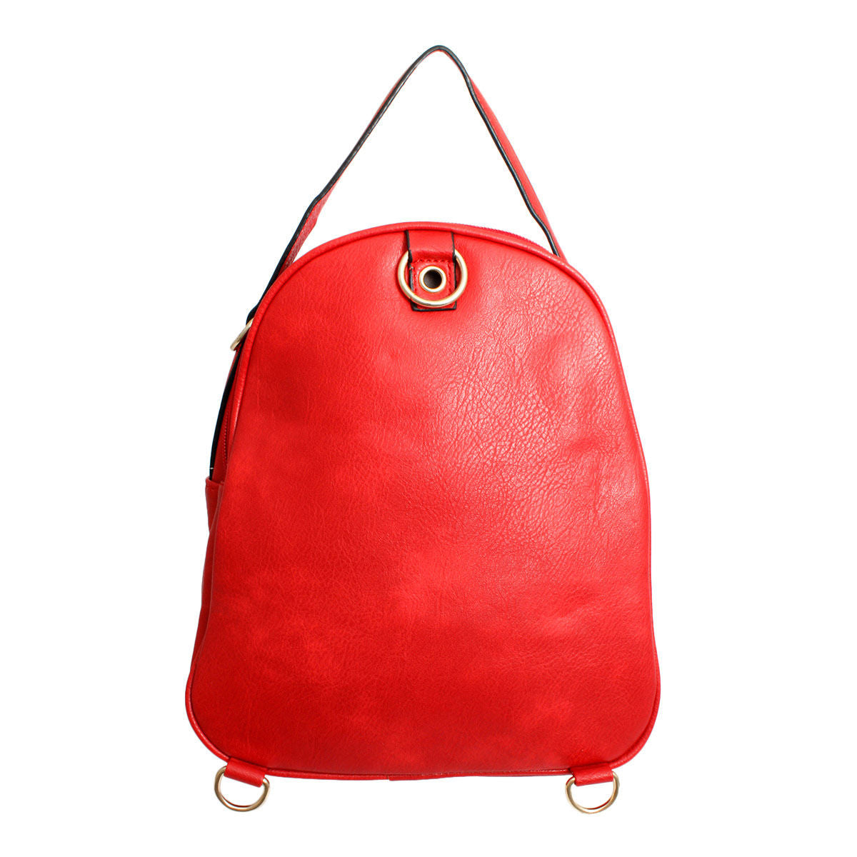 Backpack Red Rounded Small Handbag for Women - Premium Wholesale Fashion Accessories from Pinktown - Just $31! Shop now at chiquestyles