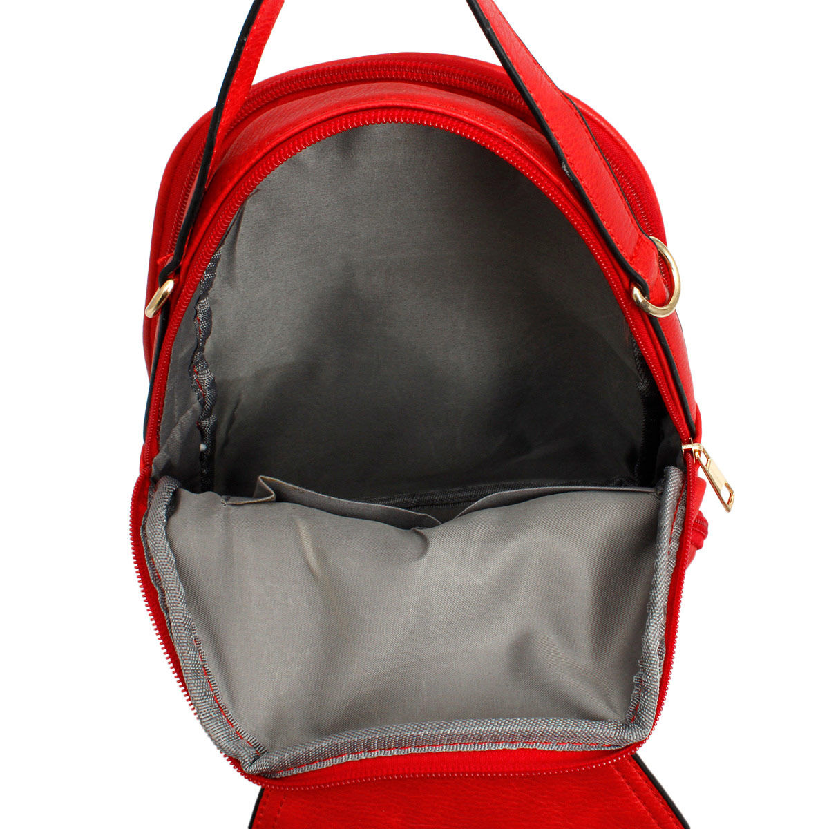 Backpack Red Rounded Small Handbag for Women - Premium Wholesale Fashion Accessories from Pinktown - Just $31! Shop now at chiquestyles