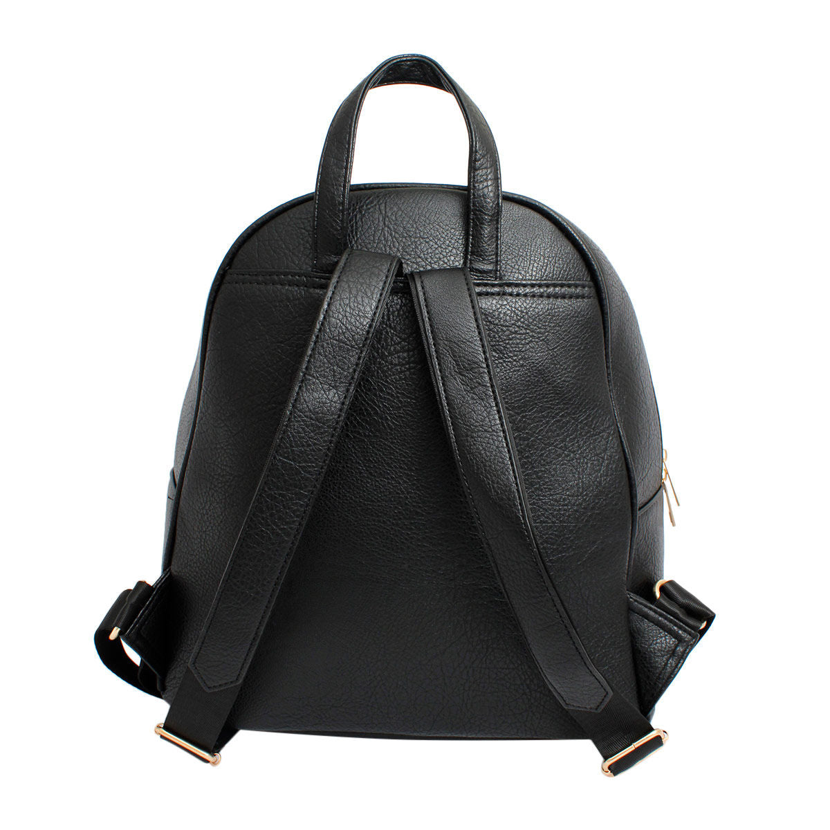 Moto Backpack Black Zipper Medium Bag for Women - Premium Wholesale Fashion Accessories from Pinktown - Just $36! Shop now at chiquestyles