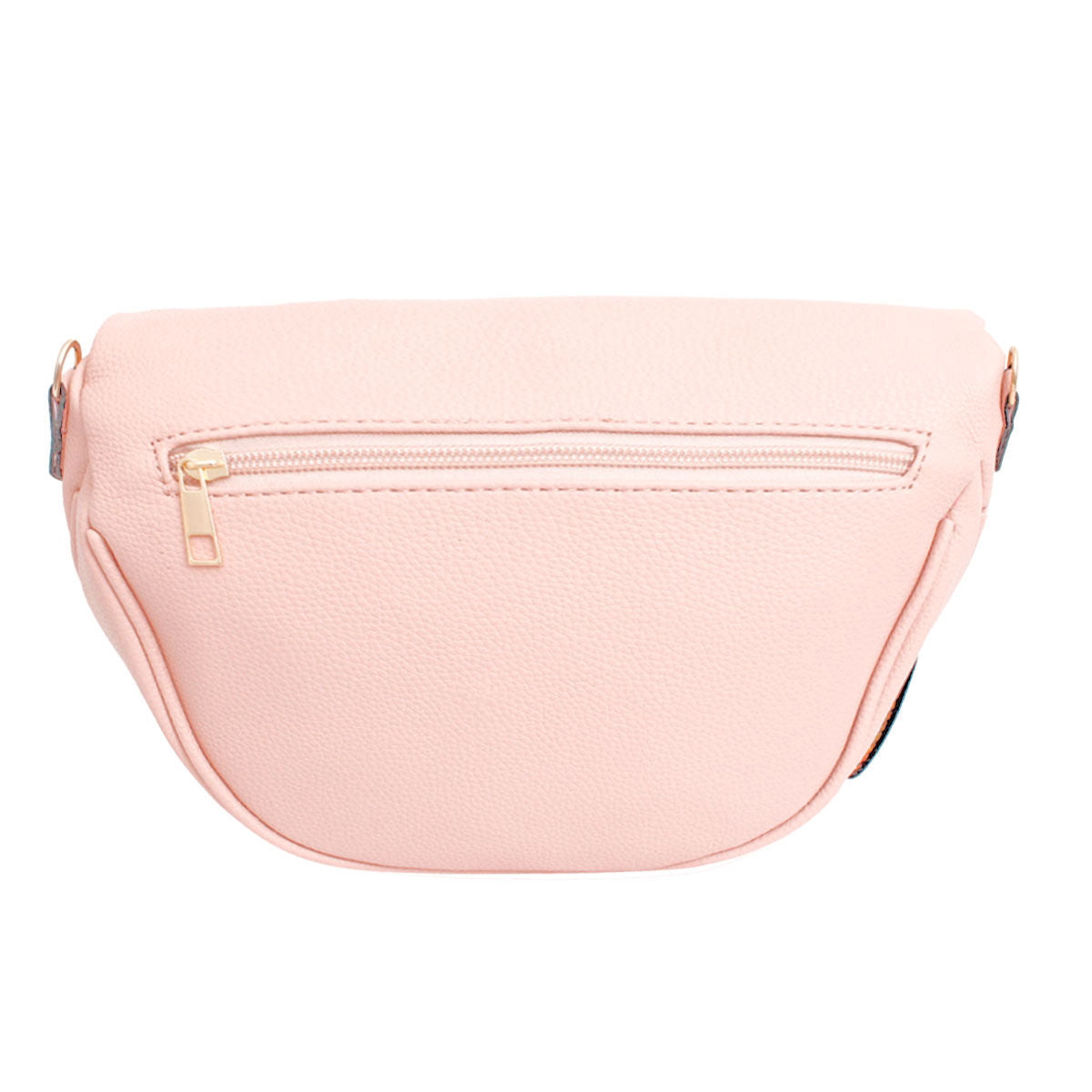 Crossbody Pink Love Zipper Saddle Bag for Women - Premium Wholesale Fashion Accessories from Pinktown - Just $33! Shop now at chiquestyles