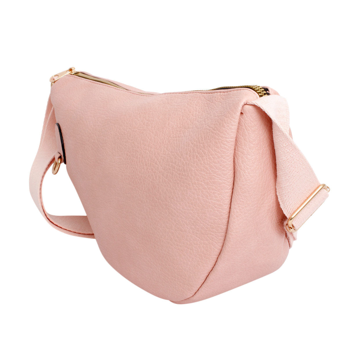 Crossbody Pink Round Pouch Bag Set for Women - Premium Wholesale Fashion Accessories from Pinktown - Just $32! Shop now at chiquestyles