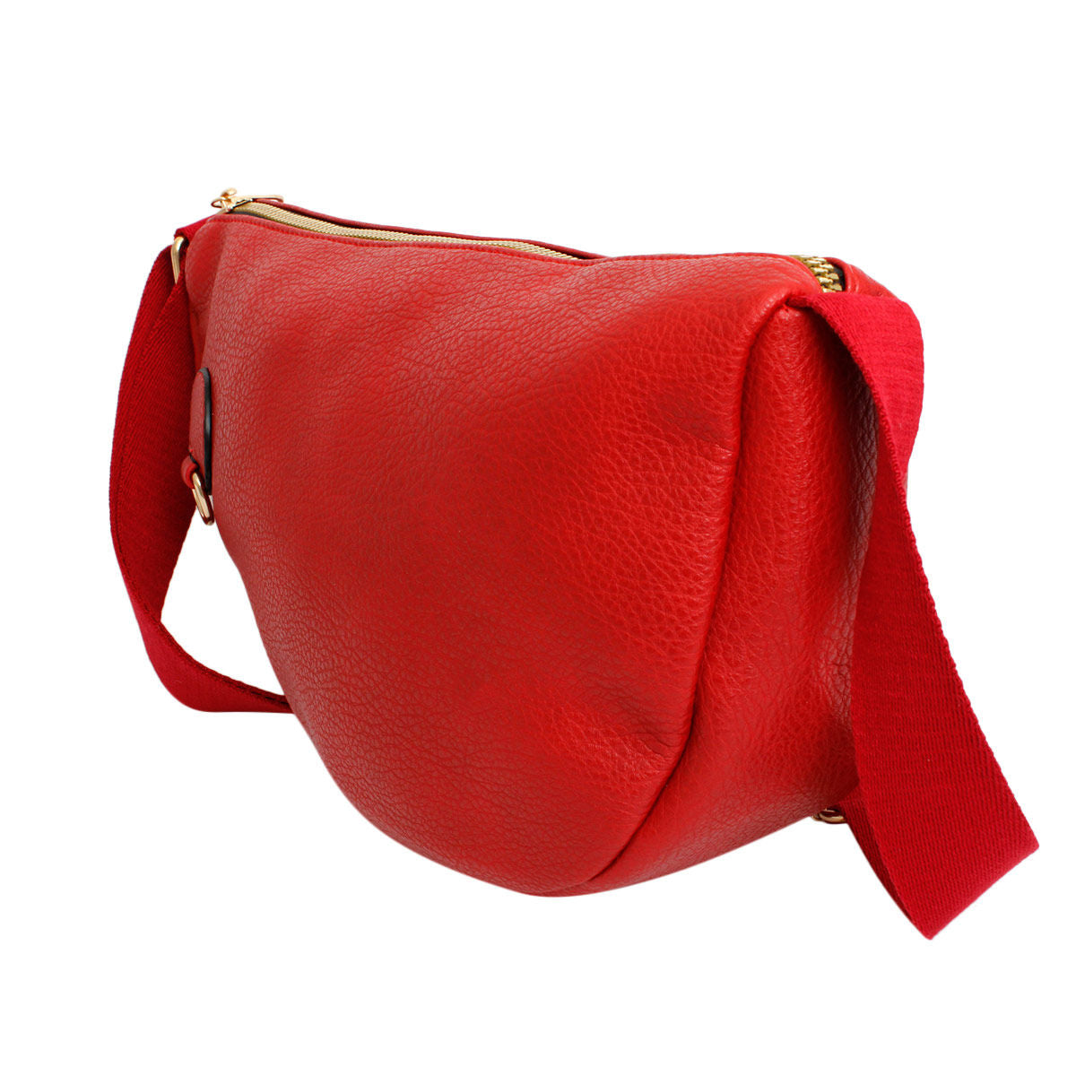 Crossbody Red Round Pouch Bag Set for Women - Premium Wholesale Fashion Accessories from Pinktown - Just $32! Shop now at chiquestyles