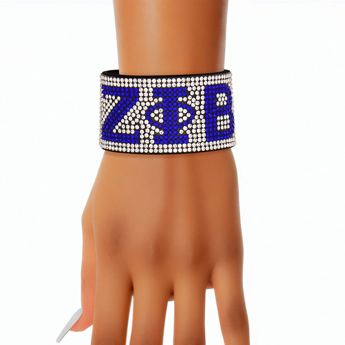 ZPB Sorority Clear Rhinestone Magnetic Bracelet - Premium Zeta Phi Beta Paraphernalia from Pinktown - Just $15! Shop now at chiquestyles