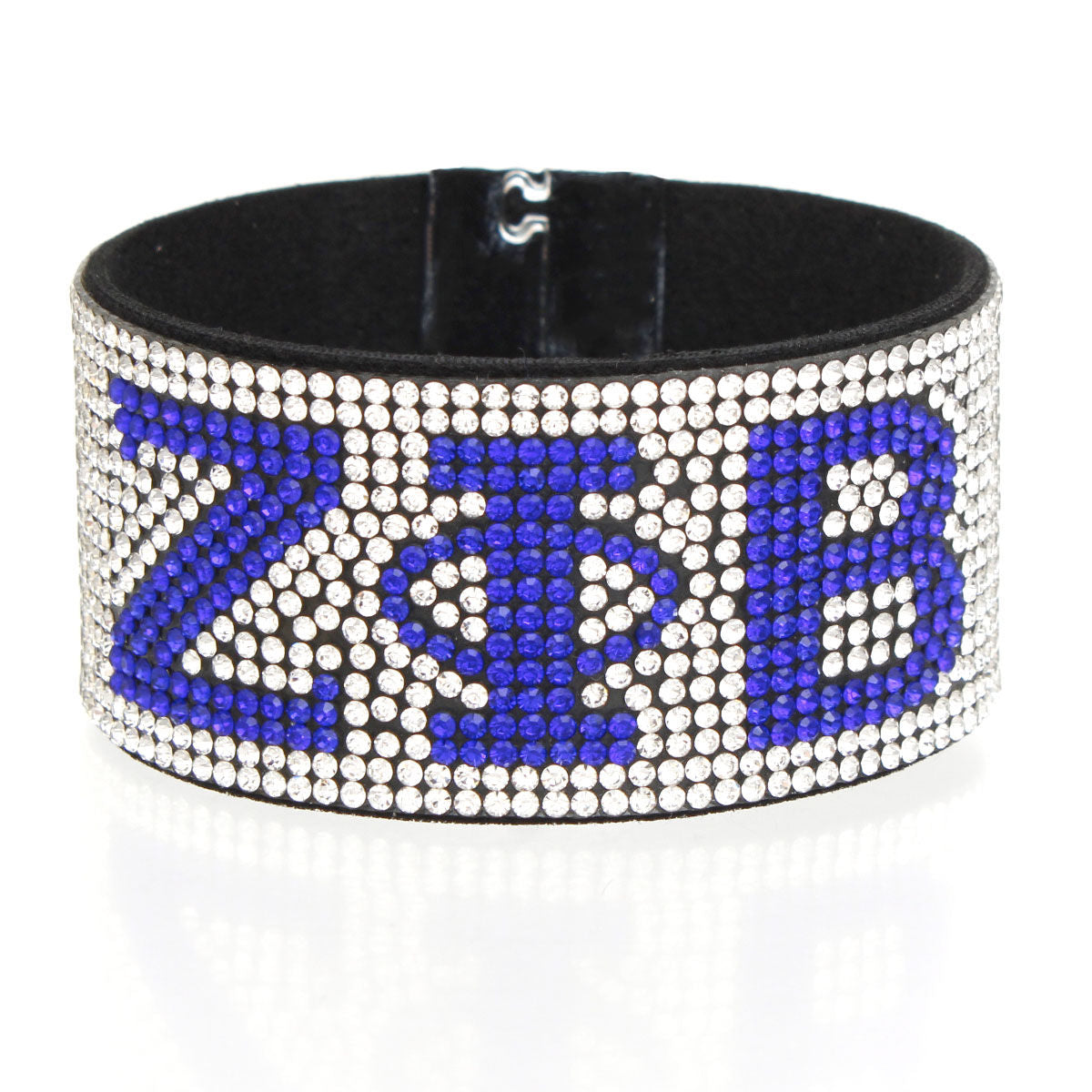 ZPB Sorority Clear Rhinestone Magnetic Bracelet - Premium Zeta Phi Beta Paraphernalia from Pinktown - Just $15! Shop now at chiquestyles