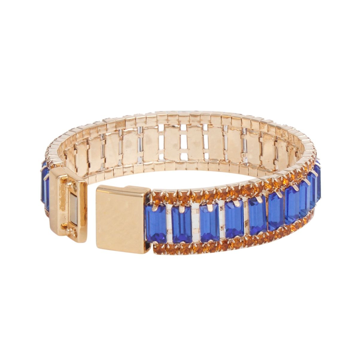 SGRHO Sorority Blue Baguette Bling Tennis Bracelet