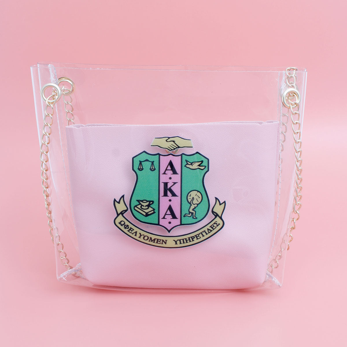 Shoulder Bag Pink AKA Sorority Purse for Women - Premium Wholesale Fashion Accessories from Pinktown - Just $23! Shop now at chiquestyles