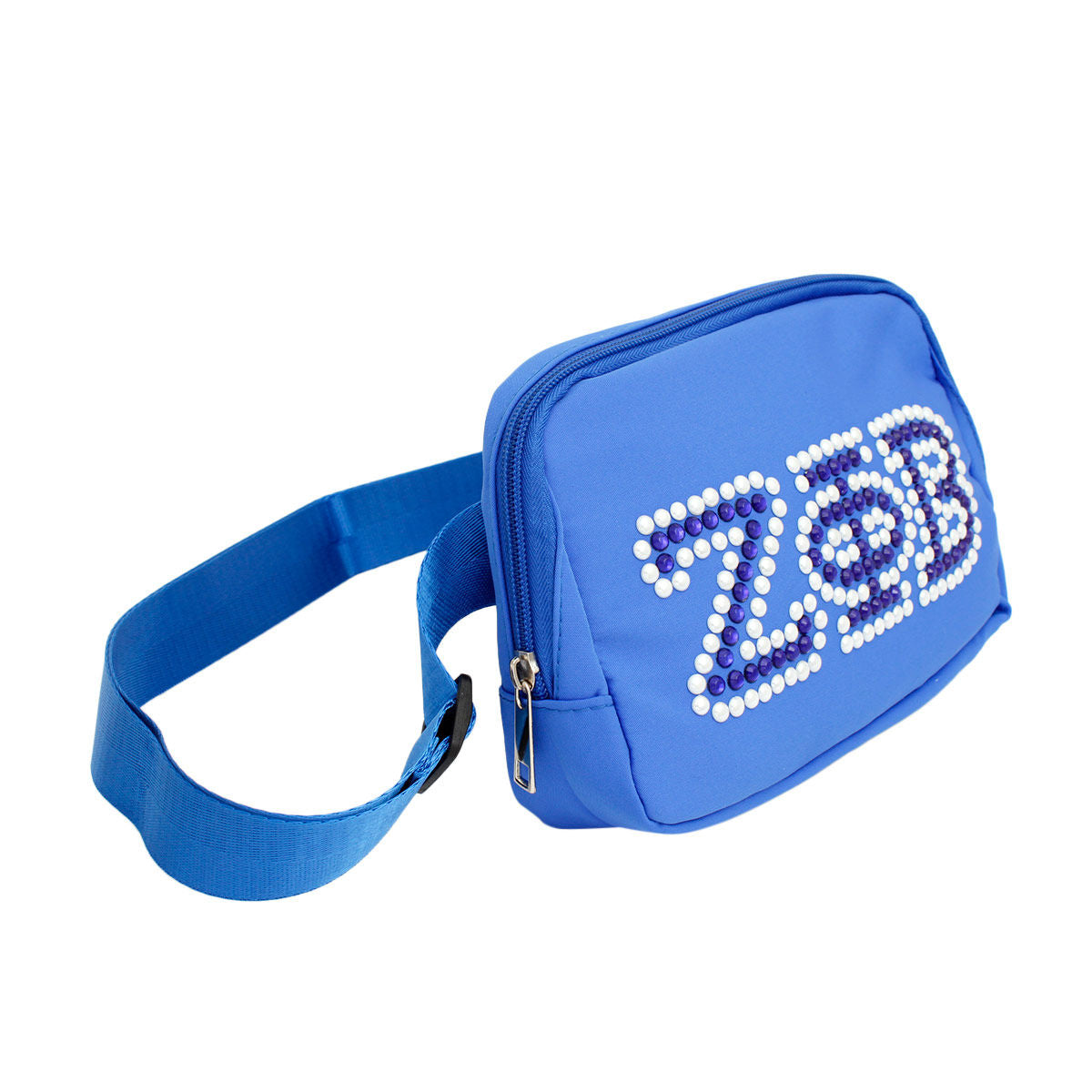 ZPB Sorority Blue Canvas Crossbody Waist Bag - Premium Zeta Phi Beta Paraphernalia from Pinktown - Just $23! Shop now at chiquestyles