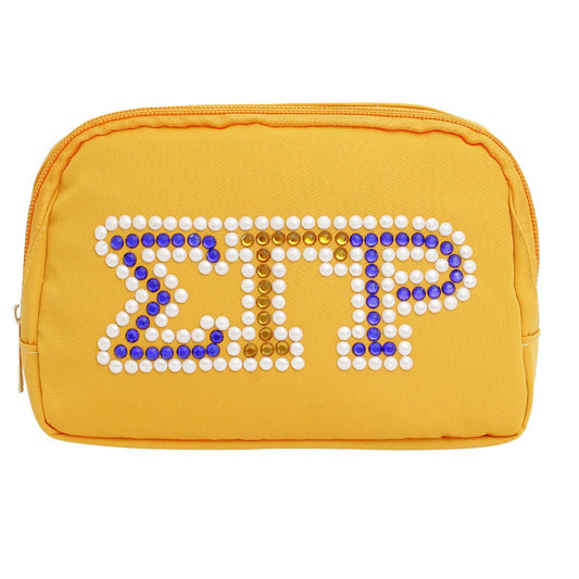 SGRHO Sorority Yellow Canvas Crossbody Waist Bag - Premium Sigma Gamma Rho Paraphernalia from Pinktown - Just $23! Shop now at chiquestyles