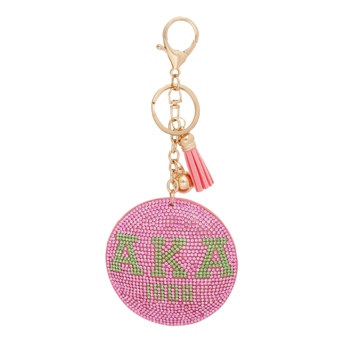 Keychain AKA Sorority Pink Padded Charm for Women - Premium Wholesale Fashion Accessories from Pinktown - Just $10! Shop now at chiquestyles