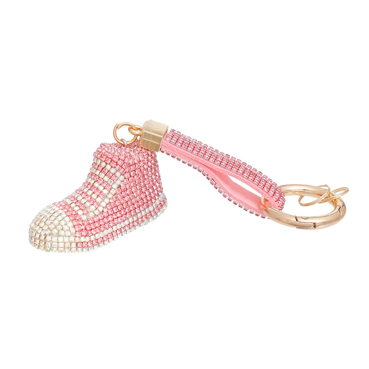 Keychain Pink Bling Chucks Charm for Women - Premium Wholesale Fashion Accessories from Pinktown - Just $23! Shop now at chiquestyles