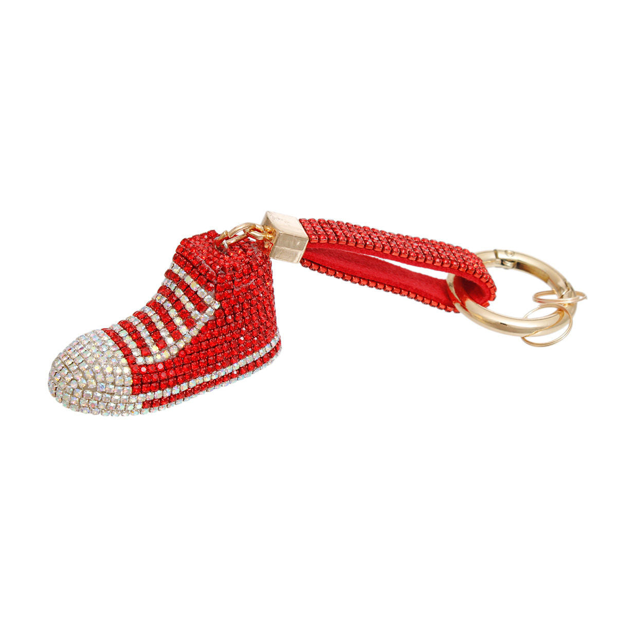 Keychain Red Bling Chucks Charm for Women - Premium Wholesale Fashion Accessories from Pinktown - Just $23! Shop now at chiquestyles