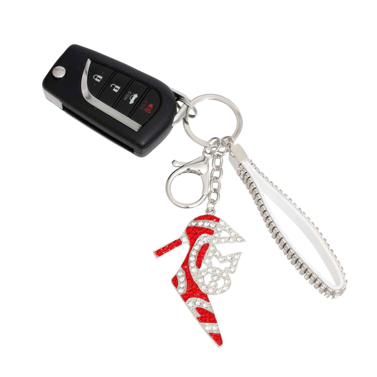 Keychain DST Sorority Red Heel Charm for Women - Premium Wholesale Fashion Accessories from Pinktown - Just $16! Shop now at chiquestyles