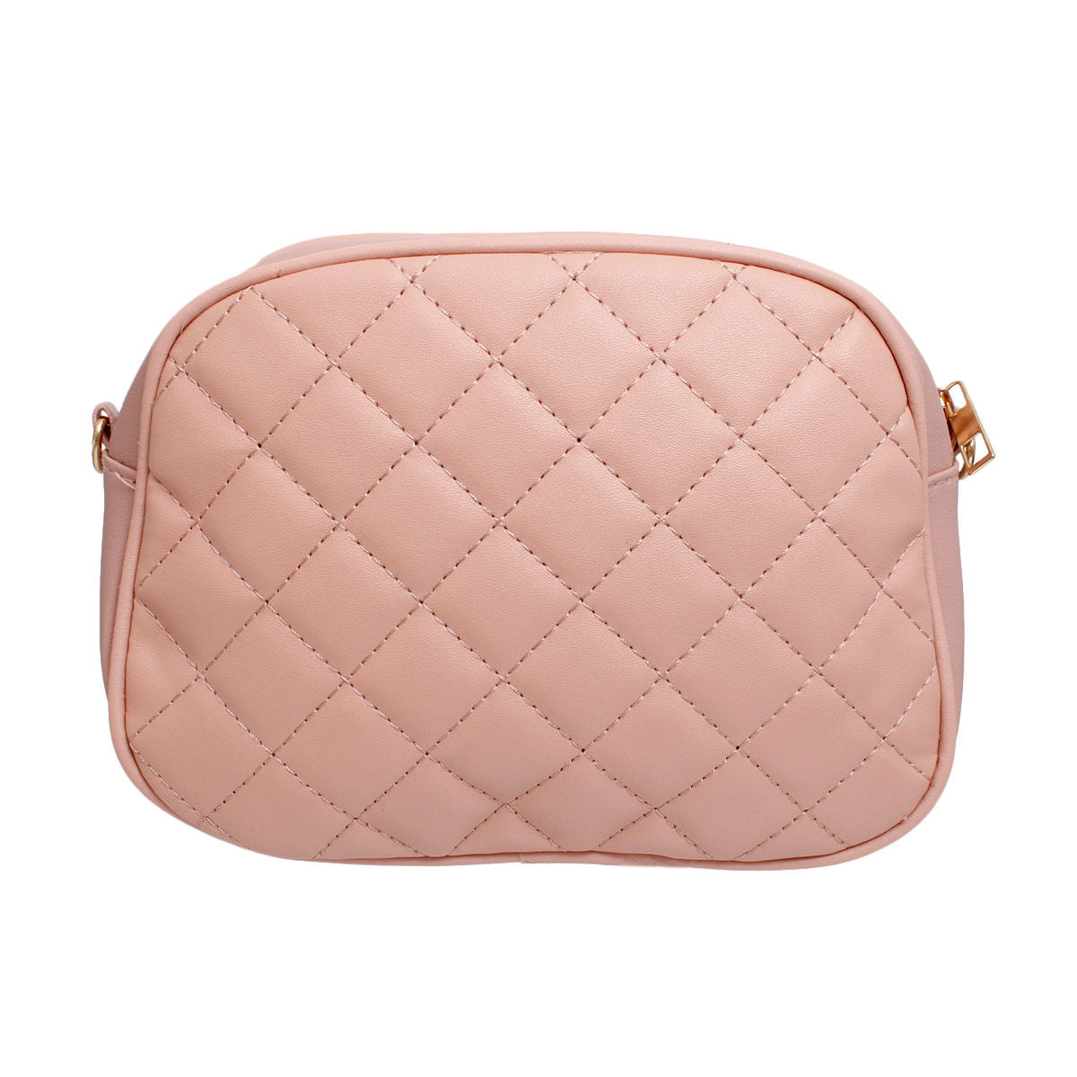 Crossbody Small Pink Quilted Chain Strap Bag Women - Premium Wholesale Fashion Accessories from Pinktown - Just $19! Shop now at chiquestyles