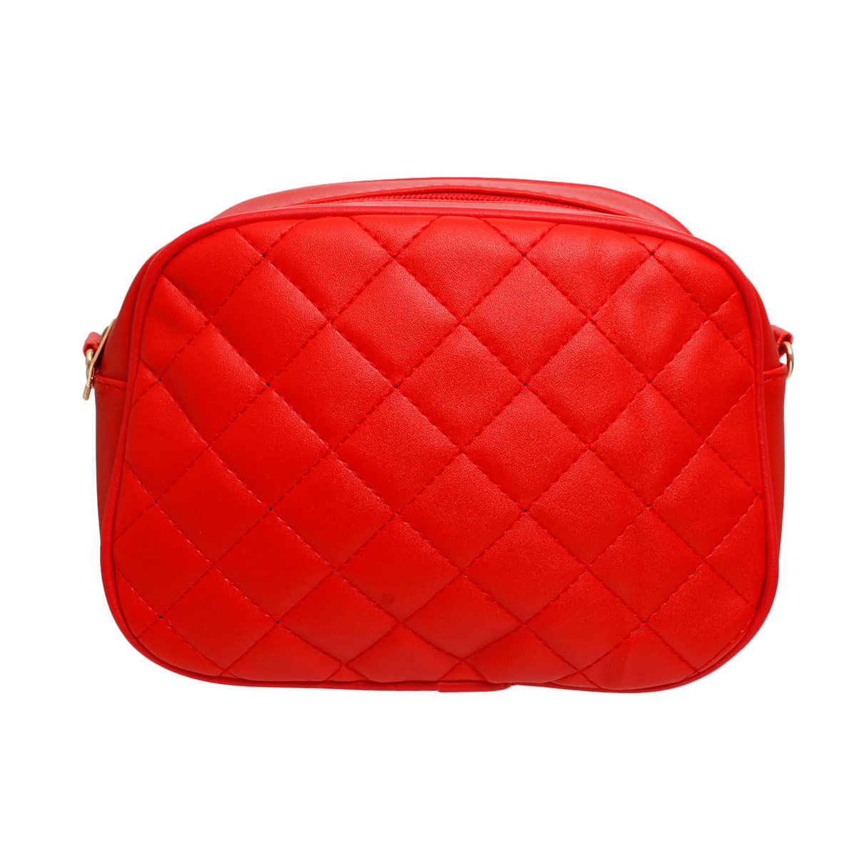 Crossbody Small Red Quilted Chain Strap Bag Women - Premium Wholesale Fashion Accessories from Pinktown - Just $19! Shop now at chiquestyles