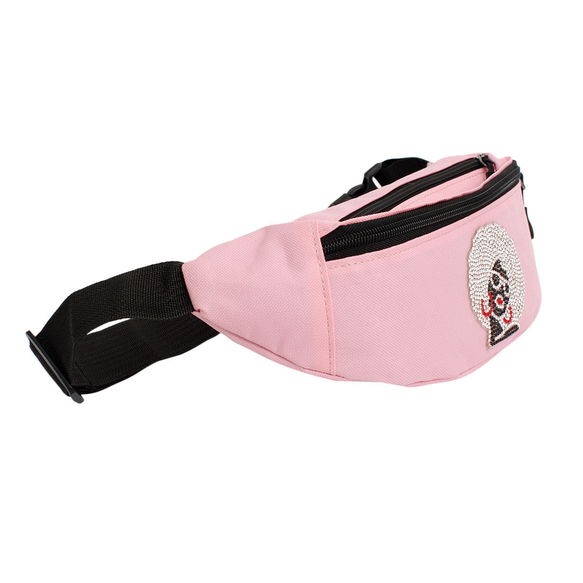 Fanny Pack Pink Afro Rhinestone Bag for Women - Premium Wholesale Fashion Accessories from Pinktown - Just $13! Shop now at chiquestyles