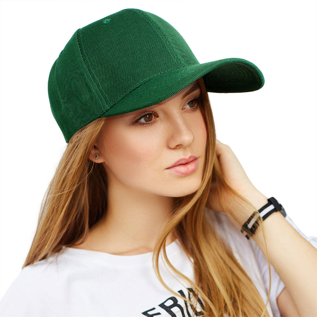 Hat Green Canvas Baseball Cap for Women - Premium Wholesale Fashion Accessories from Pinktown - Just $6! Shop now at chiquestyles