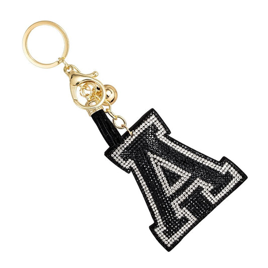 A Black Keychain Bag Charm|6.5 x 2.75 inches - Premium Wholesale Fashion Accessories from Pinktown - Just $8! Shop now at chiquestyles