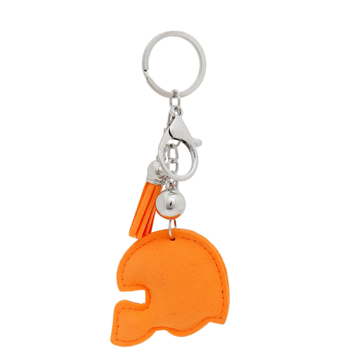 Orange Football Helmet Keychain Bag Charm|7 x 2.25 inches - Premium Wholesale Fashion Accessories from Pinktown - Just $8! Shop now at chiquestyles