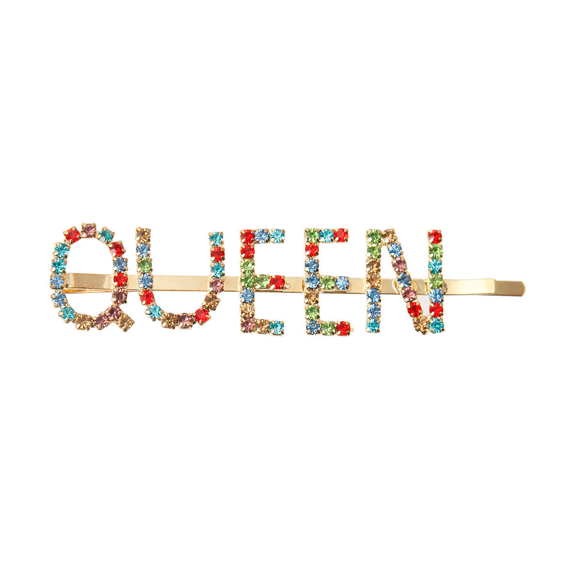 Multi Color QUEEN Bobby Pin|3.35 inches - Premium Wholesale Fashion Accessories from Pinktown - Just $6! Shop now at chiquestyles