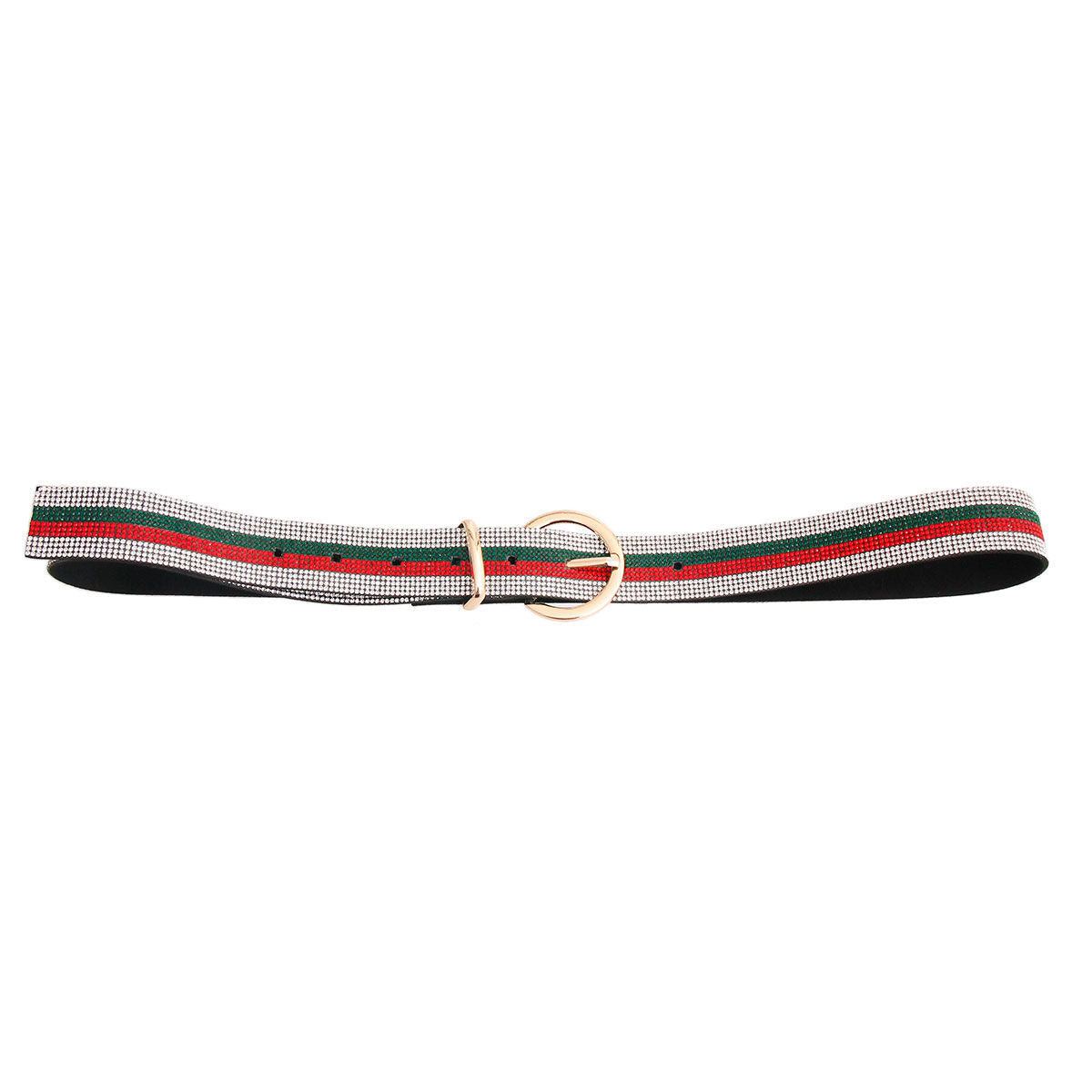 Trendy Rhinestone Stripe Belt|46 inches - Premium Wholesale Fashion Accessories from Pinktown - Just $23! Shop now at chiquestyles