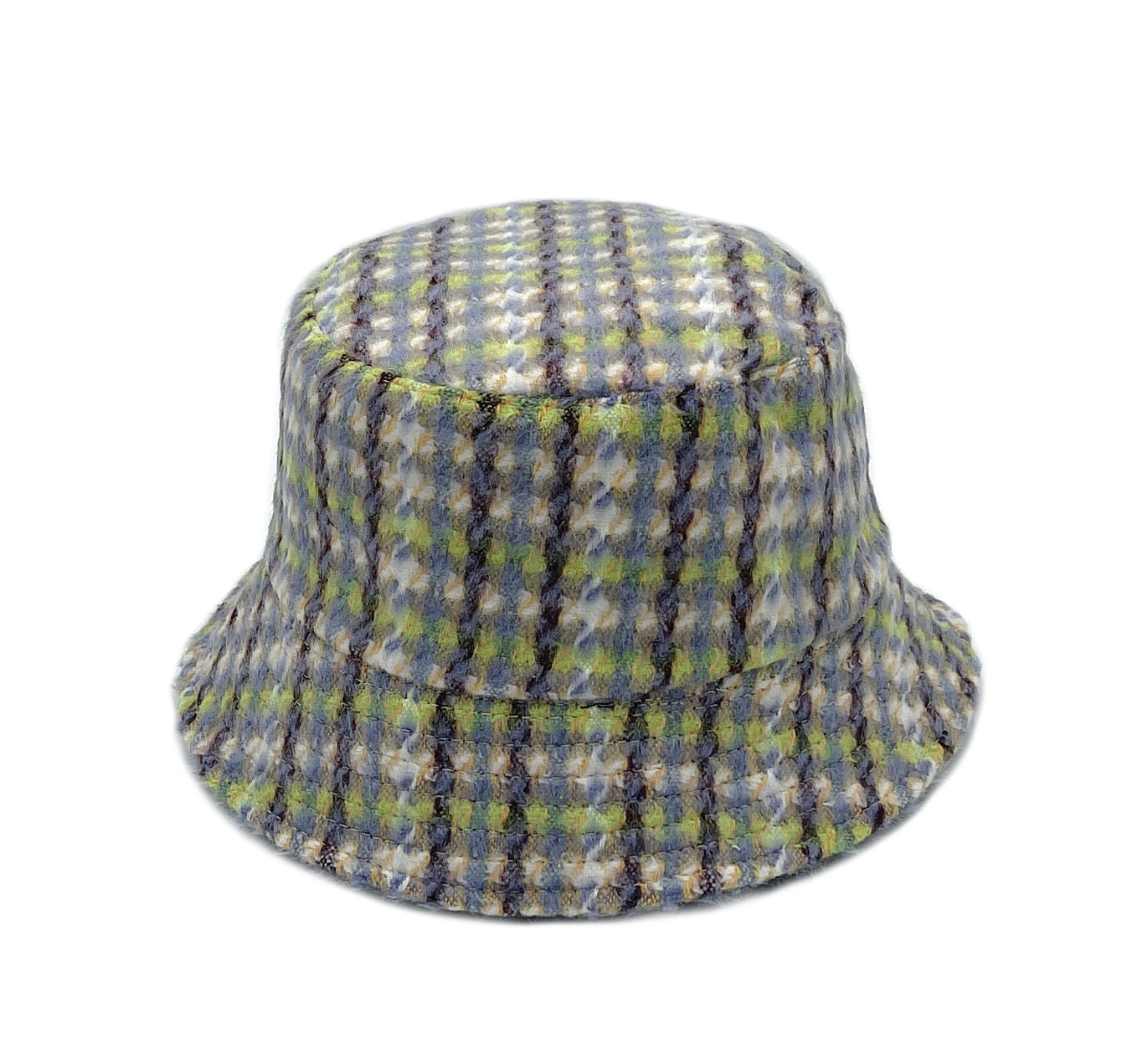 Lavender Plaid Woolen Bucket Hat|One Size - Premium Wholesale Fashion Accessories from Pinktown - Just $22! Shop now at chiquestyles