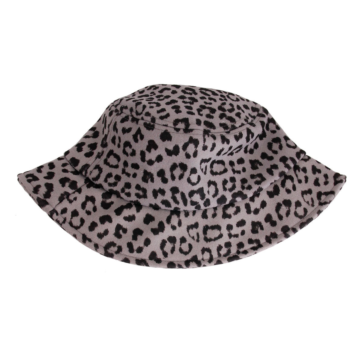 Gray Leopard Print Bucket Hat|One Size - Premium Wholesale Fashion Accessories from Pinktown - Just $19! Shop now at chiquestyles