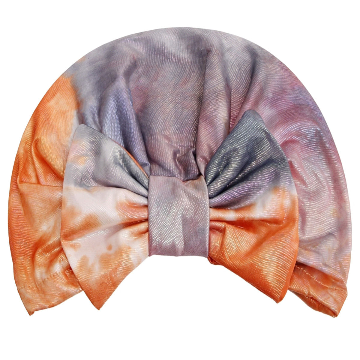 Orange Tie Dye Bow Turban|Stretch to Fit - Premium Wholesale Fashion Accessories from Pinktown - Just $13! Shop now at chiquestyles