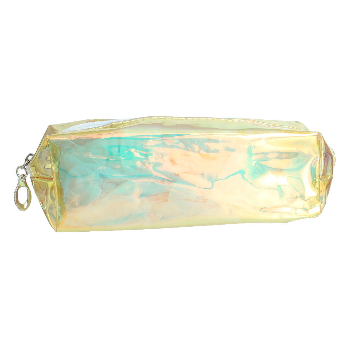 Gold Shiny Transparent Cosmetic Pouch|7 x 2.5 x 2 inches - Premium Wholesale Fashion Accessories from Pinktown - Just $6! Shop now at chiquestyles