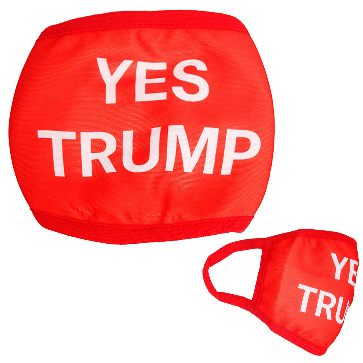 YES TRUMP Red Mask|Stretch to Fit - Premium Wholesale Fashion Accessories from Pinktown - Just $4! Shop now at chiquestyles