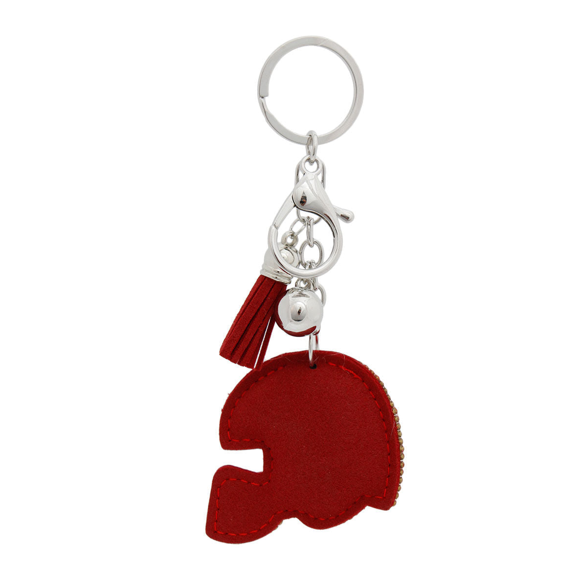 Red Football Helmet Keychain Bag Charm|7 x 2.25 inches - Premium Wholesale Fashion Accessories from Pinktown - Just $8! Shop now at chiquestyles