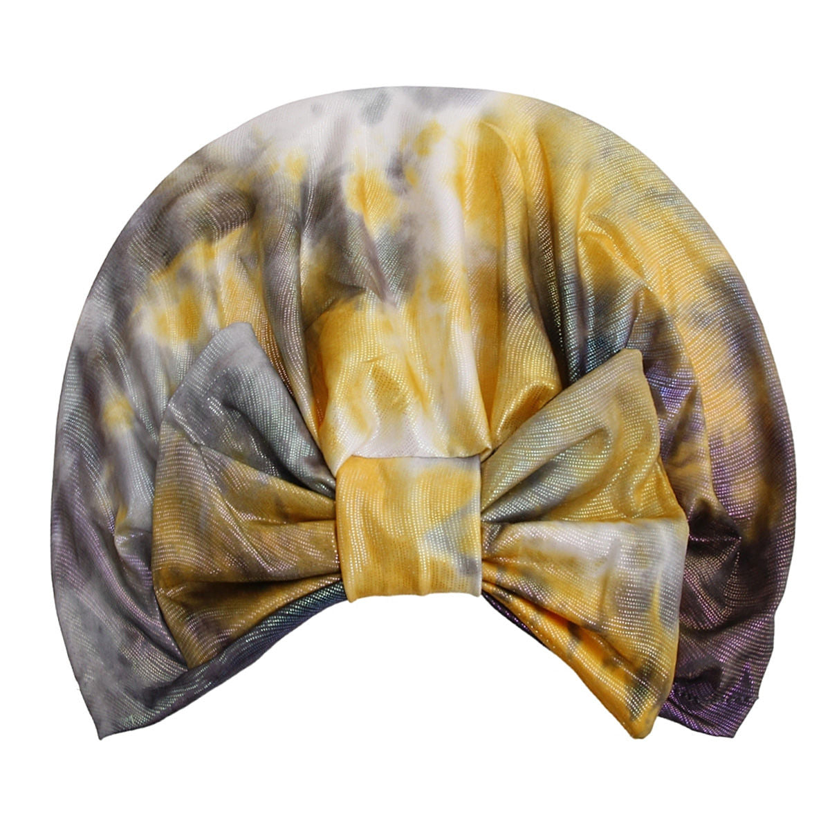 Gray Tie Dye Bow Turban|Stretch to Fit - Premium Wholesale Fashion Accessories from Pinktown - Just $13! Shop now at chiquestyles