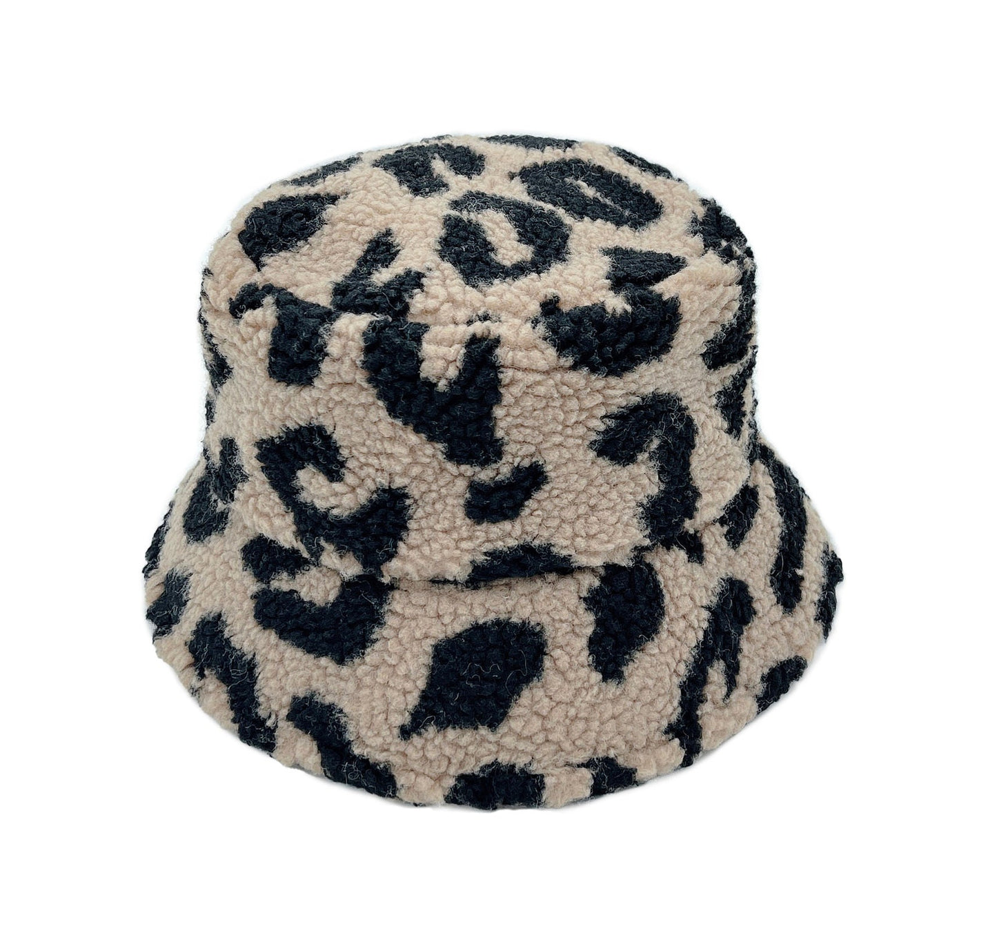 Camel Leopard Teddy Bucket Hat|One Size - Premium Wholesale Fashion Accessories from Pinktown - Just $22! Shop now at chiquestyles