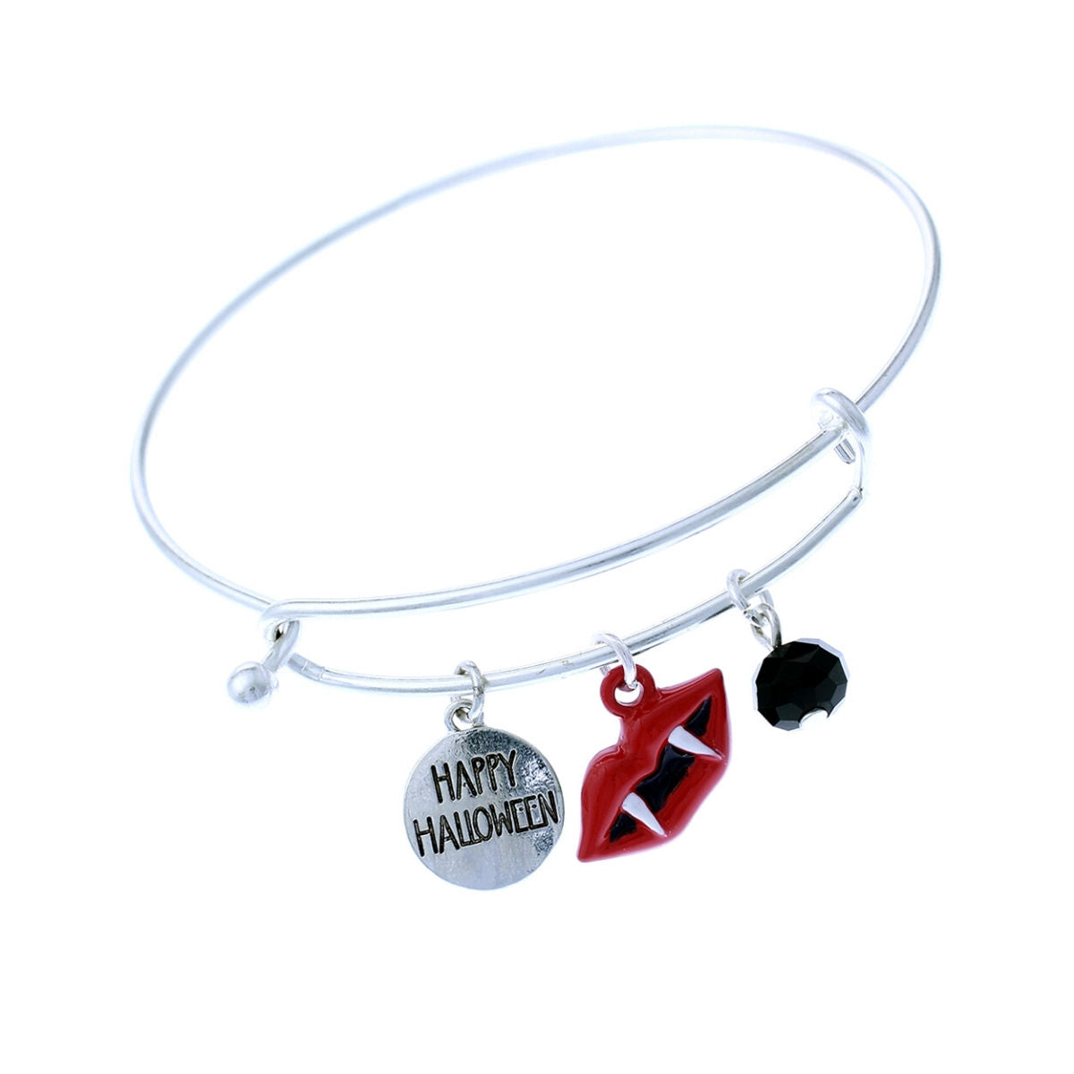 Dracula Charm Halloween Bangle|8 inches - Premium Wholesale Jewelry from Pinktown - Just $5! Shop now at chiquestyles