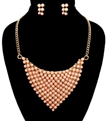 Beads Necklace Set|18 inches - Premium Wholesale Jewelry from Pinktown - Just $14! Shop now at chiquestyles