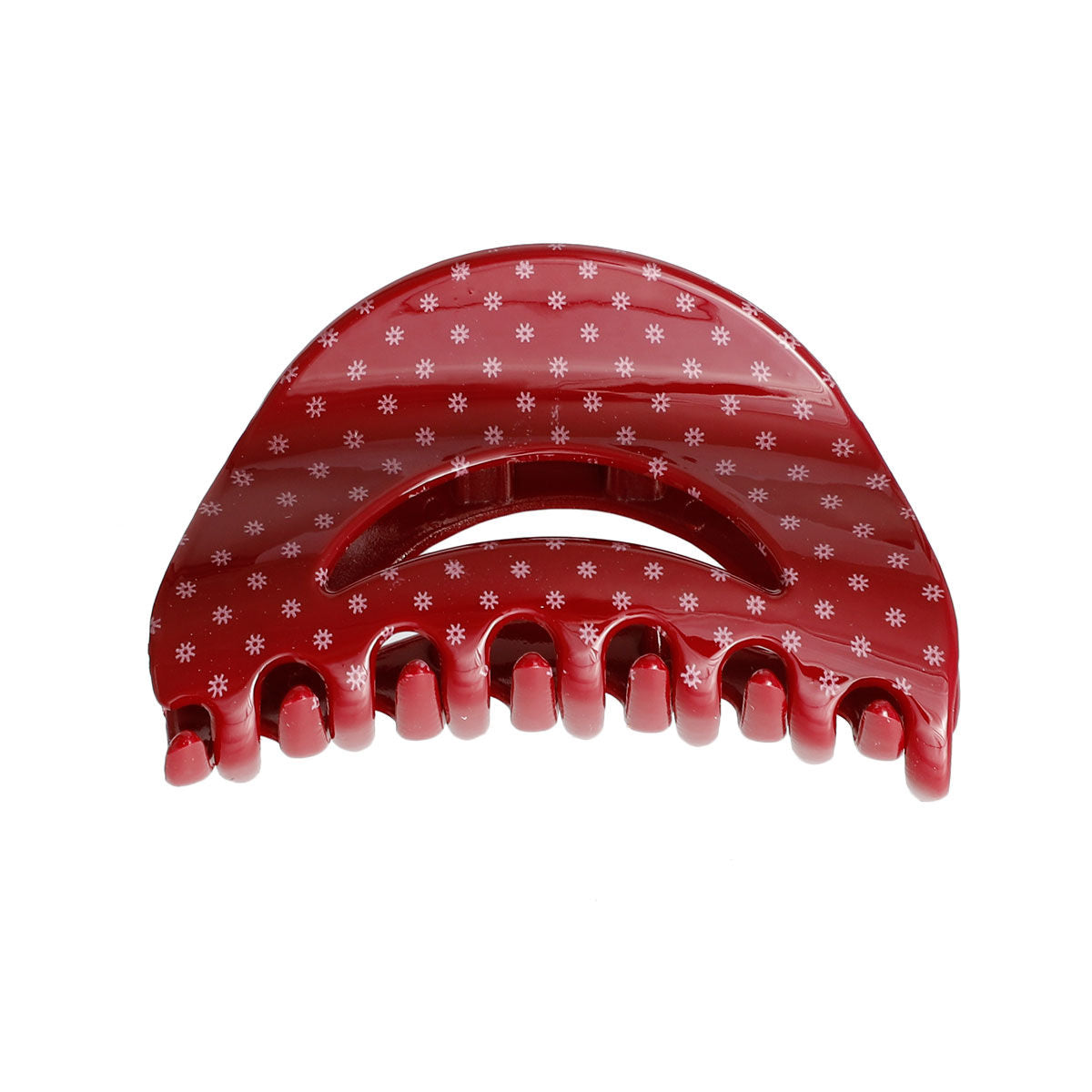 Red Polka Dot Medium Claw Clip|3.2 inches - Premium Wholesale Fashion Accessories from Pinktown - Just $8! Shop now at chiquestyles