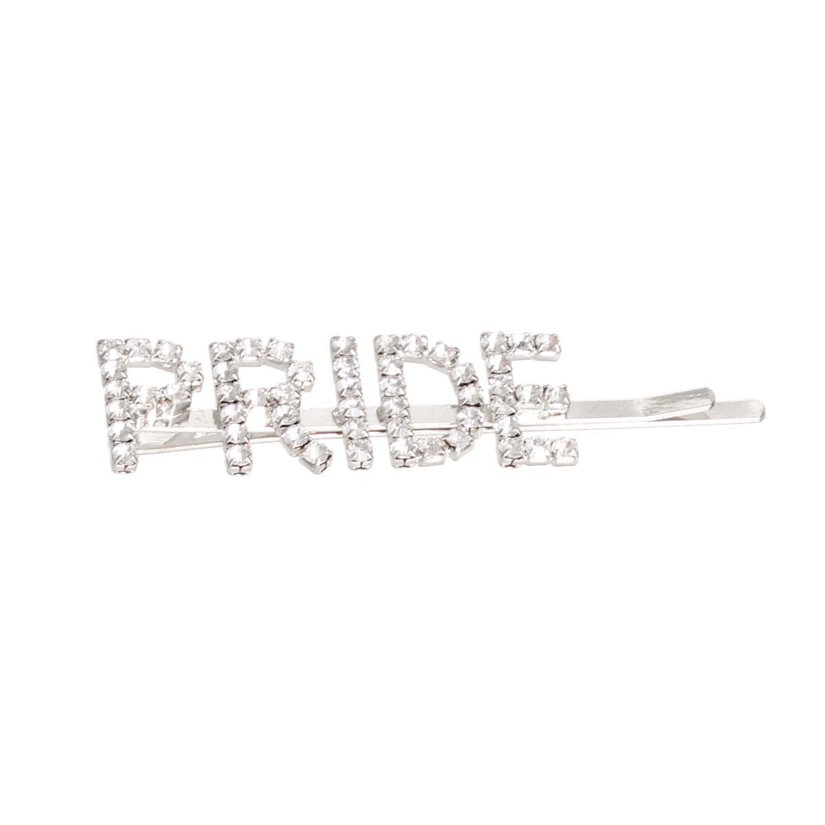 Silver PRIDE Sparkle Hair Pin|2.85 inches - Premium Wholesale Fashion Accessories from Pinktown - Just $5! Shop now at chiquestyles