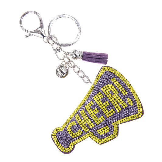 Purple Megaphone Keychain Bag Charm|6 x 3.25 inches - Premium Wholesale Fashion Accessories from Pinktown - Just $8! Shop now at chiquestyles