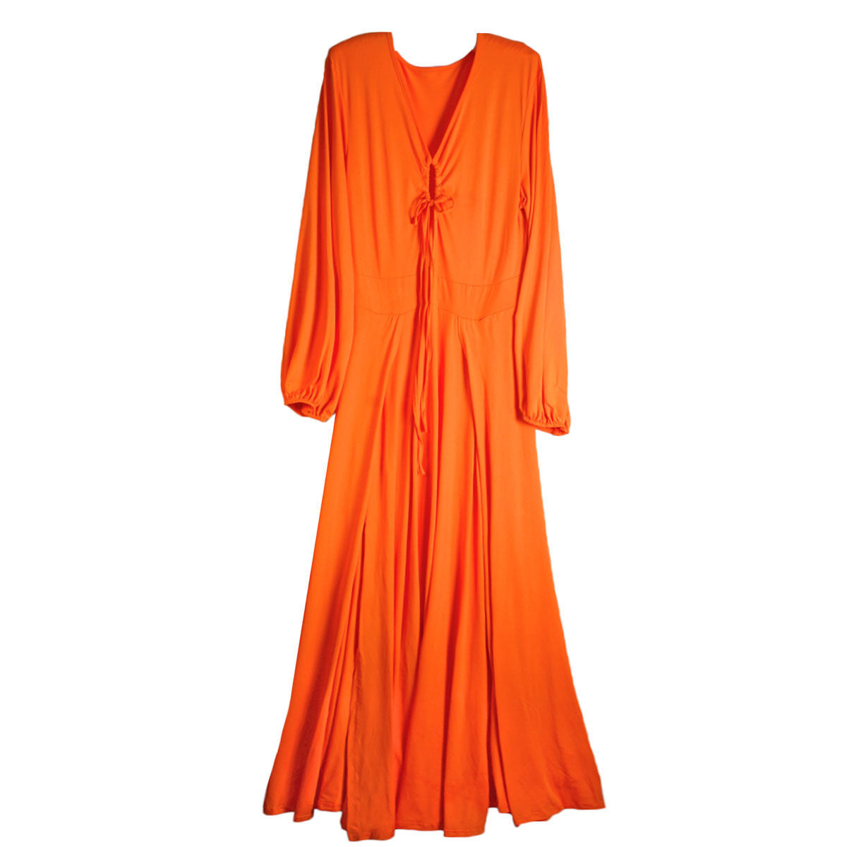 2XL Bright Orange Sexy Slit Dress|2XL - Premium Wholesale Boutique Clothing from Pinktown - Just $50! Shop now at chiquestyles