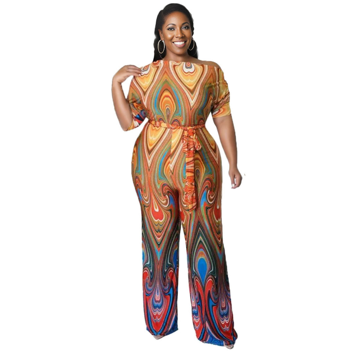 3XL Rainbow Swirl Jumper|3XL - Premium Wholesale Boutique Clothing from Pinktown - Just $44! Shop now at chiquestyles