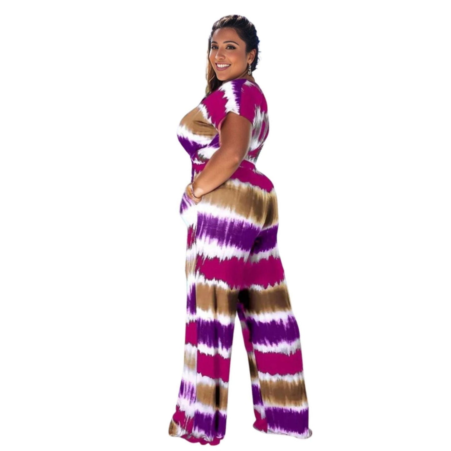 1XL Purple Tie Dye Outfit Set|1XL - Premium Wholesale Boutique Clothing from Pinktown - Just $43! Shop now at chiquestyles